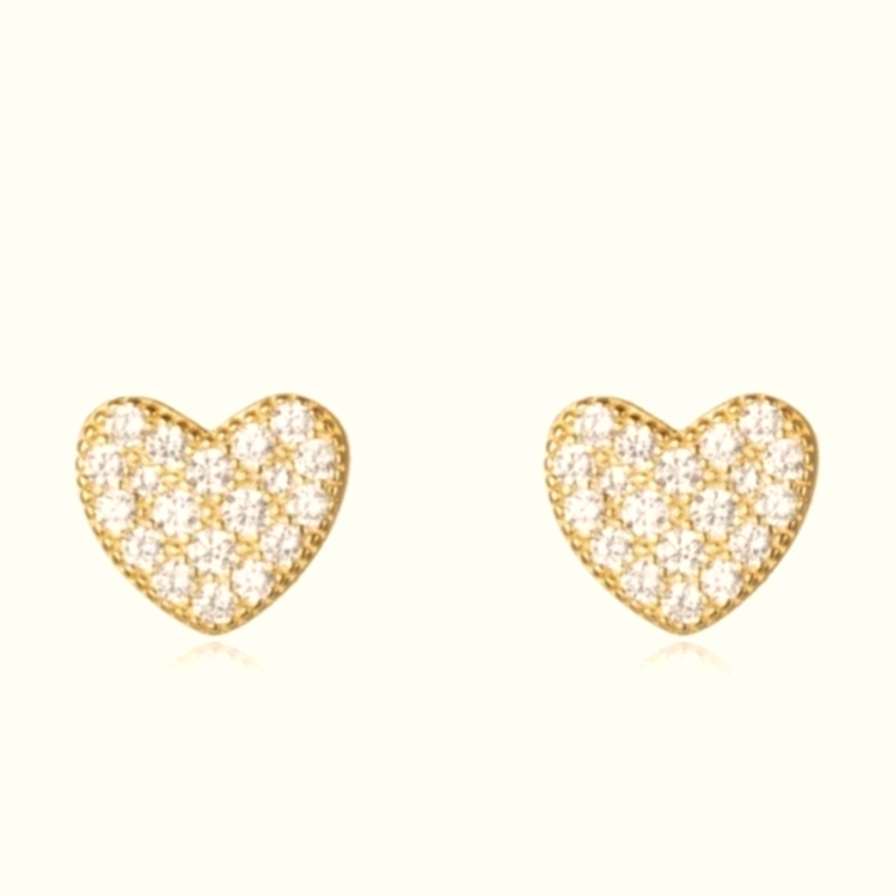 24K Gold over sterling silver stud Earrings